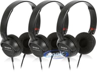 MDR-ZX100 Black 3-Pack big