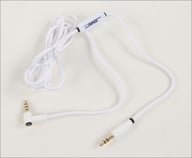 3.5mm Audio Cord with Mic (White) big