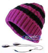 Mammoth Beanie (Purple & Black) big