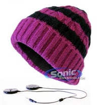 Mammoth Beanie (Purple &amp; Black) small