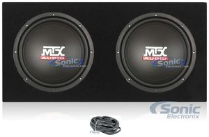 2) MTX Terminator TN12-02 12&rdquo; 800w Car Audio Subwoofers + Belva MDFD12