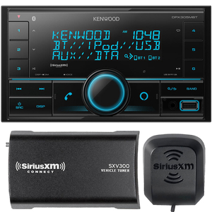 Kenwood DPX305MBT Package with SiriusXM Tuner