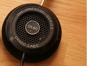 Grado SR80e headphones feature classic Grado design