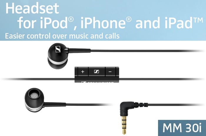 Sennheiser MM 30i Black (MM30i) Earbuds
