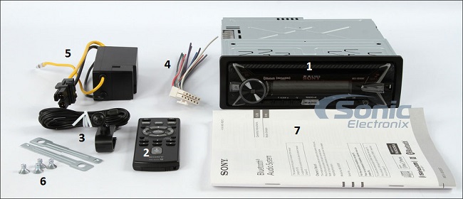Sony MEX-XB100BT What's in the Box?