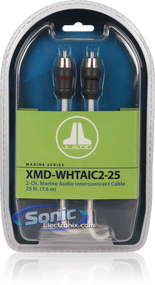 JL Audio XMD-WHTAIC2-25 25 ft 2-Channel RCA Cable (Open Box, Good) Image 2