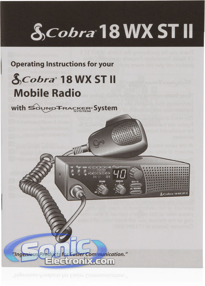 Cobra 18WXSTII Image 7