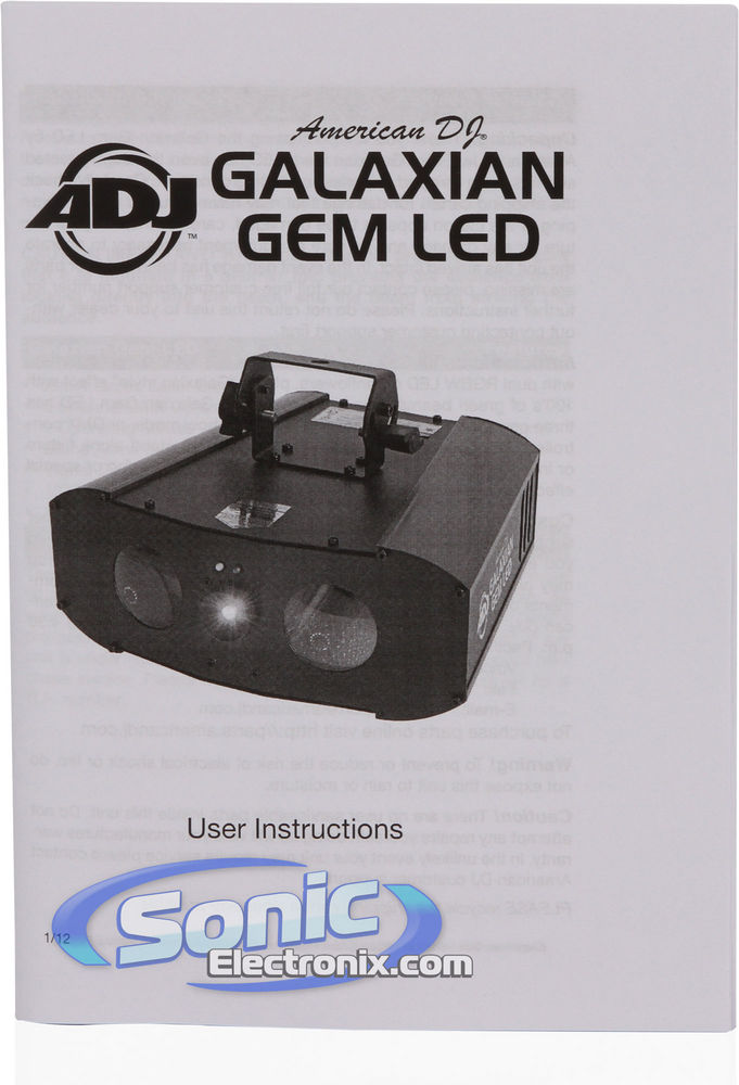 American DJ Galaxian Gem LED Open Box Image 5