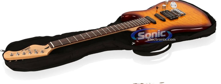 Pyle PGE55 Pyle-P42" Deluxe Sunburst Finish Electric Guitar Image 2