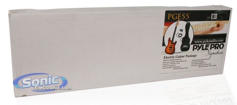 Pyle PGE55 Pyle-P42" Deluxe Sunburst Finish Electric Guitar Image 12