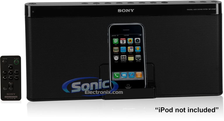Sony RDP-XF100IP (RDPXF100iP) Portable iPod/iPhone Speaker Docking Station Image 1