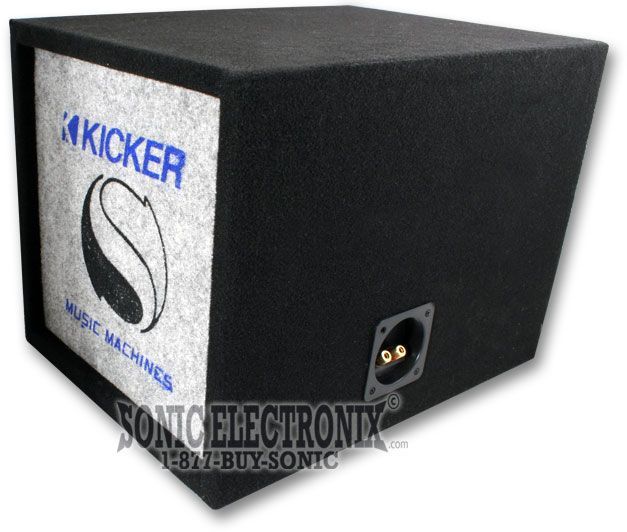 Kicker Single 12" Square-Ported MDF Enclosure Image 3