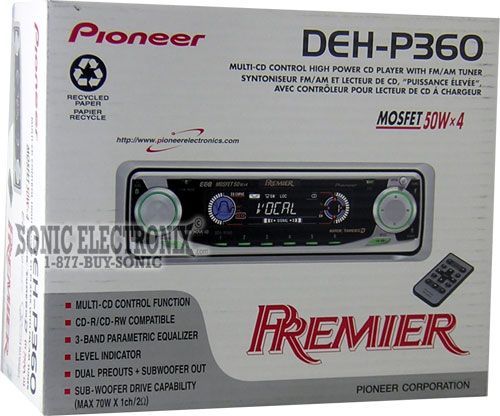 Pioneer Premier DEH-P360 Image 3