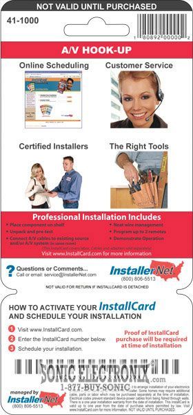 InstallCard 41-1000 (A/V Hook-Up) Image 2