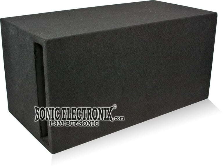 Custom Enclosures 12" Round Hole, Long Rear Slot Ported Enclosure Image 2
