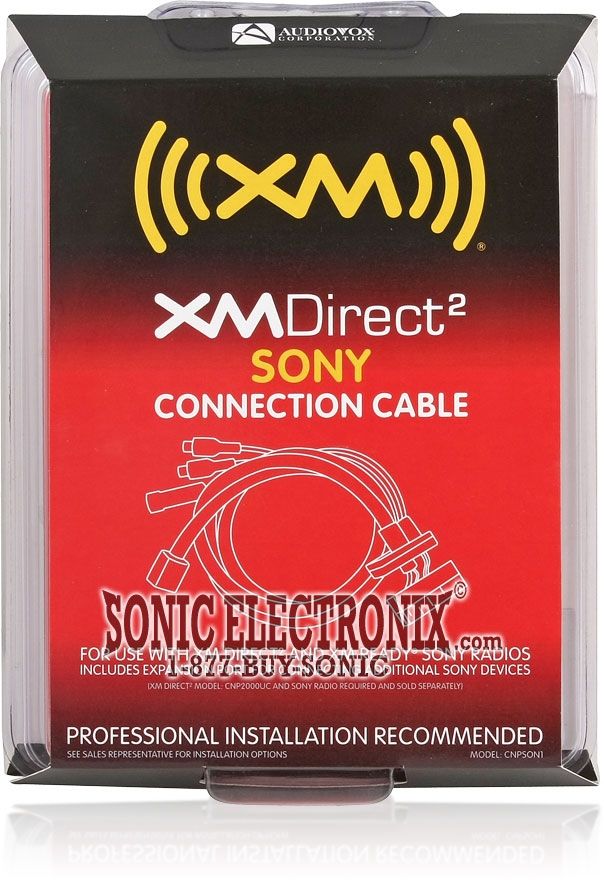 Audiovox SiriusXM CNPSON1 XM Direct 2 Sony Adapter Cable Image 2