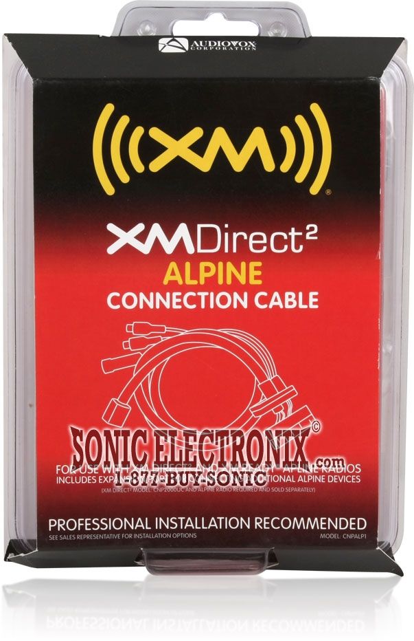 Audiovox SiriusXM CNPALP1 XM Direct 2 Alpine Adapter Cable Image 2