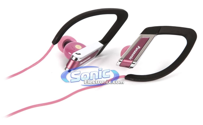 Panasonic RPHS220P (RP-HS220-P) In-Ear Sports Clip Earphone - Pink Image 1