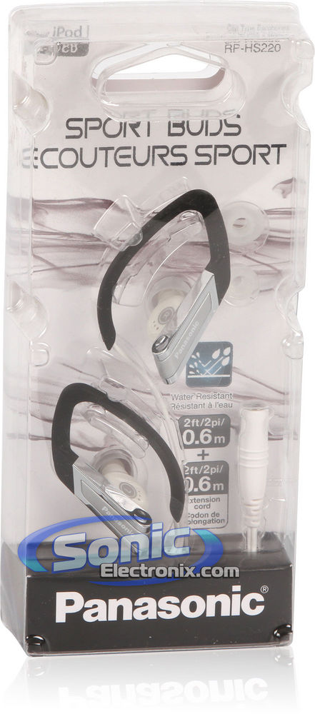 Panasonic RPHS220S (RP-HS220-S) In-Ear Sports Clip Earphone - Silver Image 9