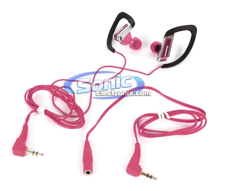 Panasonic RPHS220P (RP-HS220-P) In-Ear Sports Clip Earphone - Pink Image 2
