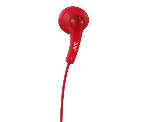 JVC HAF150R (HA-F150R) Gummy In-Ear Headphones - Red Image 3