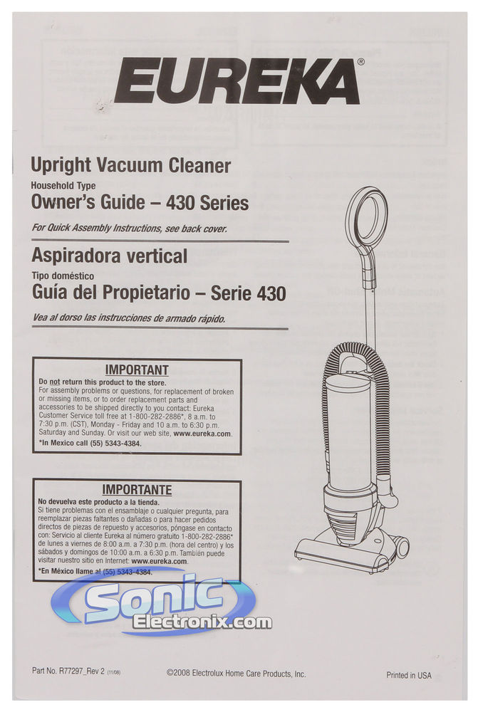 Eureka R431F Upright Vaccuum (Refurbished) Image 9