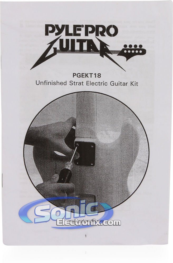 Pyle PGEKT18 Unfinished Strat Guitar Building Kit Image 14