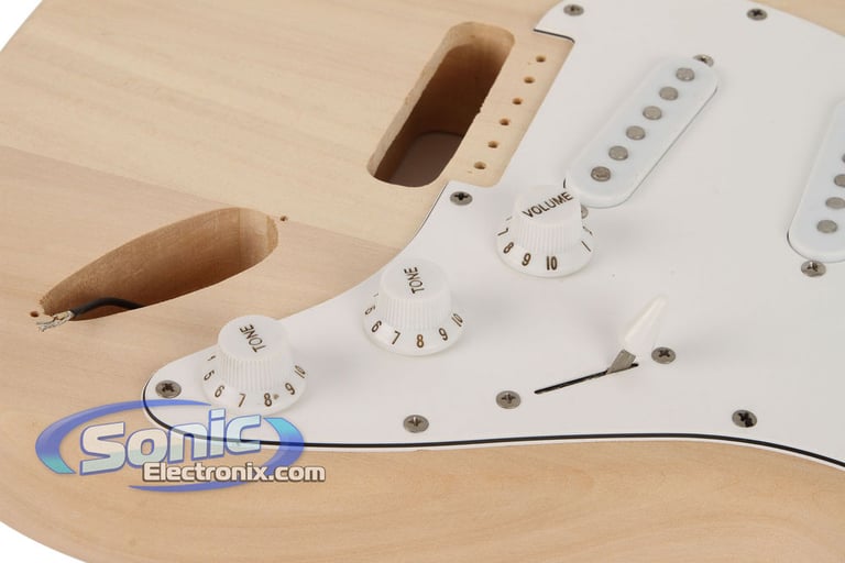 Pyle PGEKT18 Unfinished Strat Guitar Building Kit Image 5