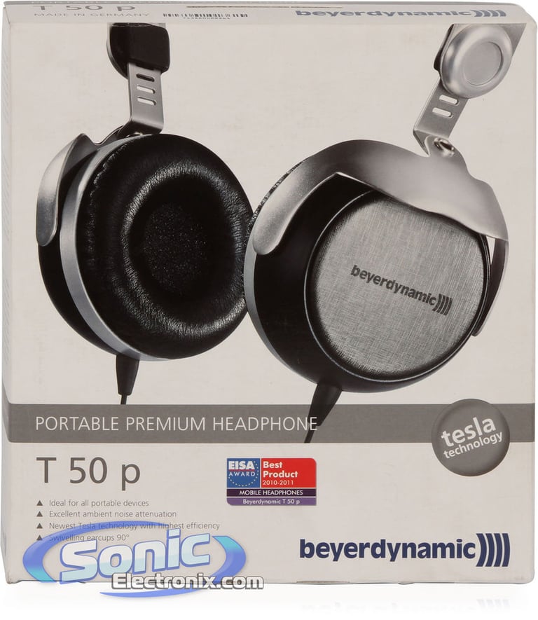 Beyerdynamic T50p (T 50 P) Portable On-Ear Headphones Tesla Technology Image 12