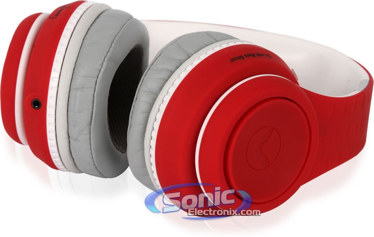 Fanny Wang FW-2003-RED-WHI Bass Boost Headphones Image 3