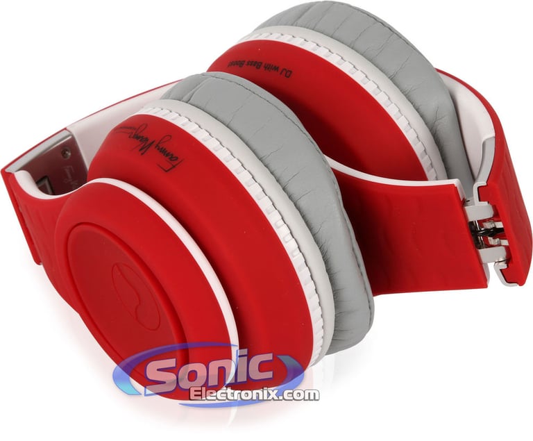 Fanny Wang FW-2003-RED-WHI Bass Boost Headphones Image 5