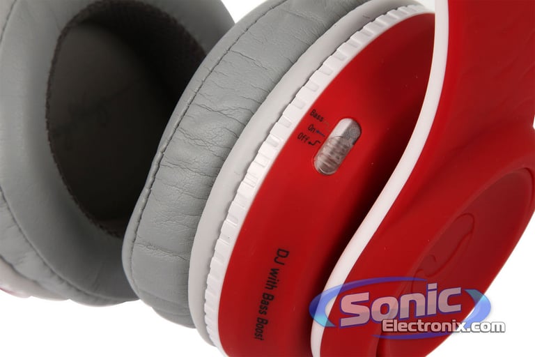 Fanny Wang FW-2003-RED-WHI Bass Boost Headphones Image 7