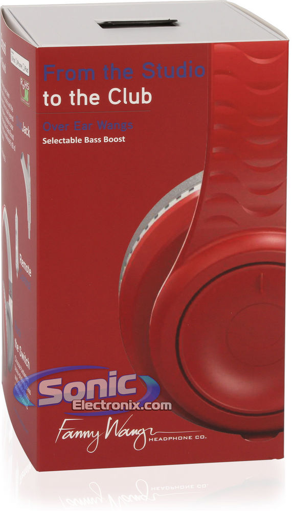 Fanny Wang FW-2003-RED-WHI Bass Boost Headphones Image 12