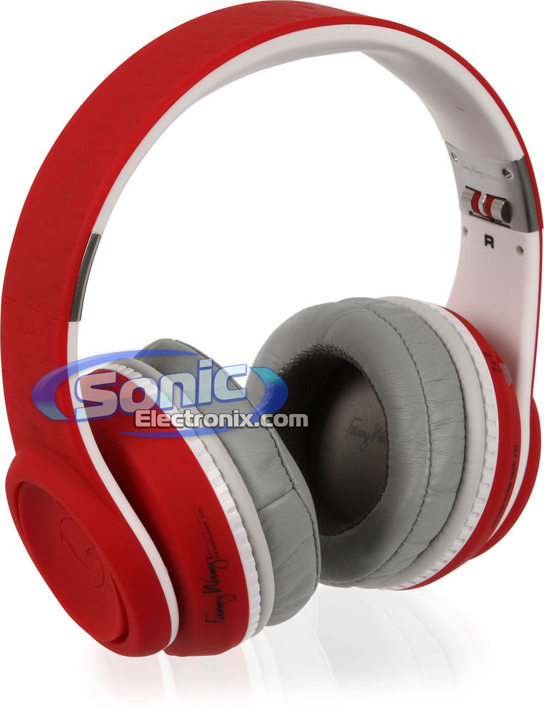 Fanny Wang FW-2003-RED-WHI Bass Boost Headphones Image 1