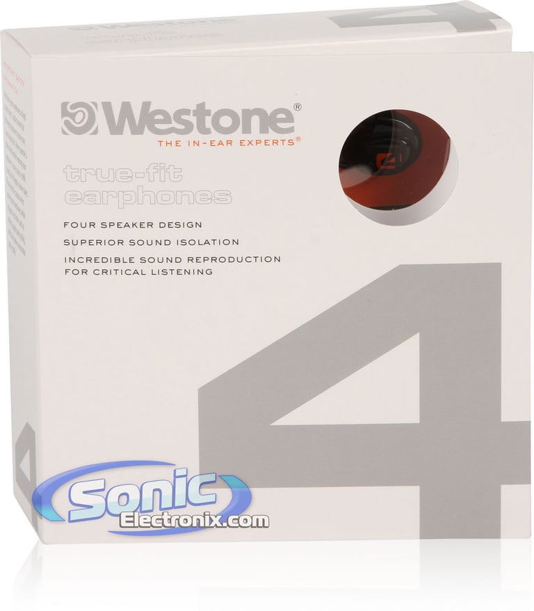 Westone 4 (W4) Quad Driver Professional In-Ear Monitors with Comply Tips Image 9