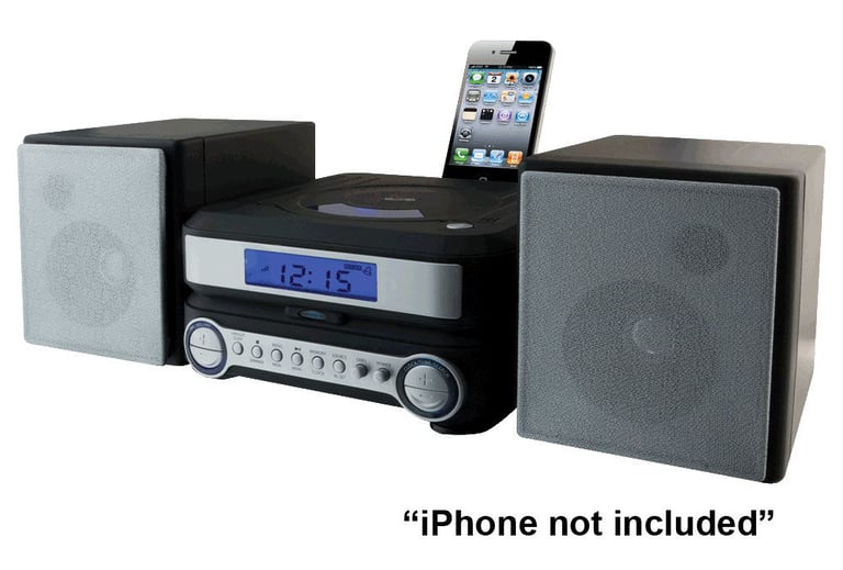 iLive IHP211B iPod/iPhone Docking Micro Component System Image 1