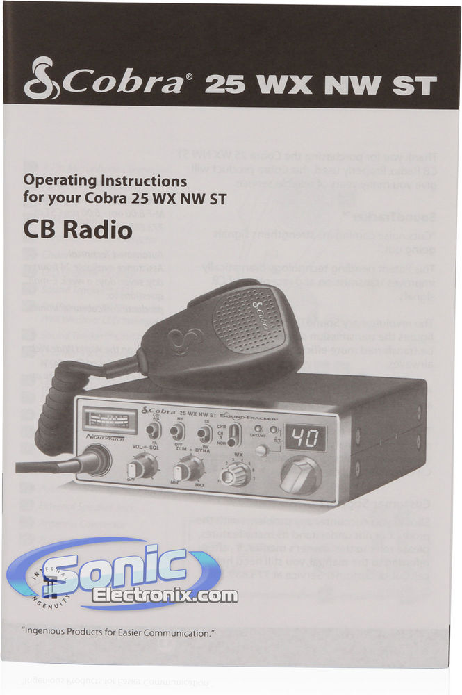 Cobra 25 WX NW ST 40 Channel CB Radio Image 6