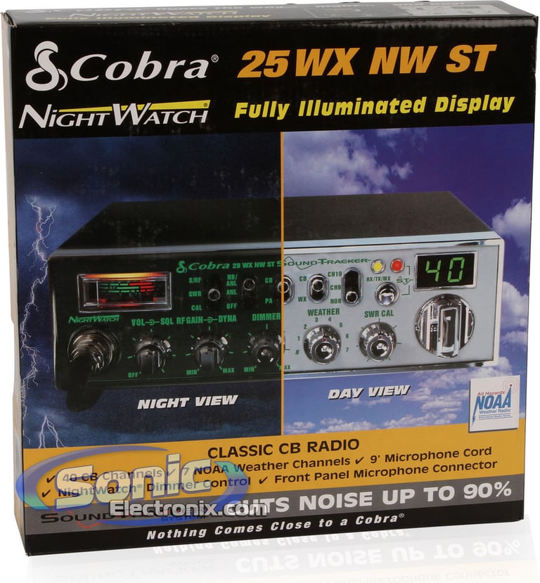 Cobra 25 WX NW ST 40 Channel CB Radio Image 7