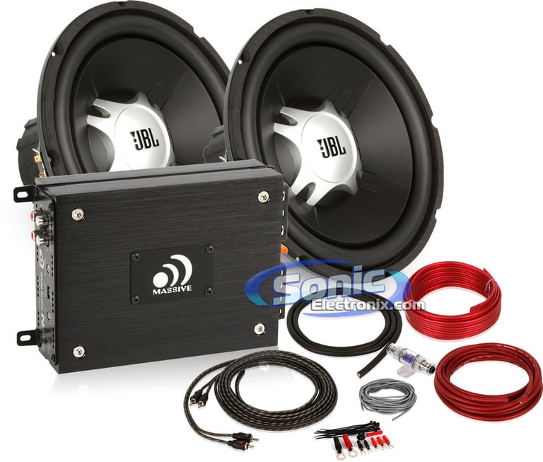 Combo: (2) JBL GT5-12D and (1) Massive Audio NX2 Image 1