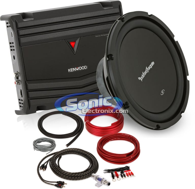 300W Rockford Fosgate + Kenwood Bass Bundle Image 1