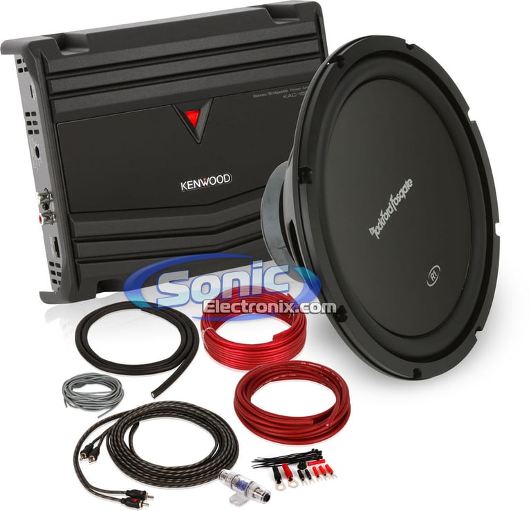 300W Rockford Fosgate + Kenwood Bass Bundle Image 1