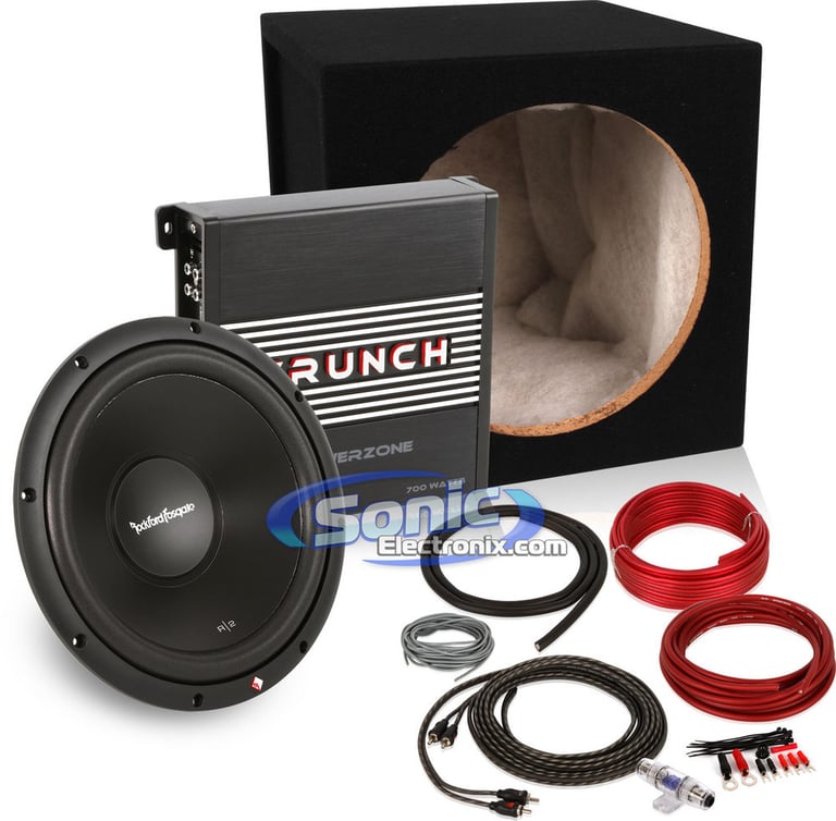 500W Rockford Fosgate + Crunch Complete Bass Package Image 1