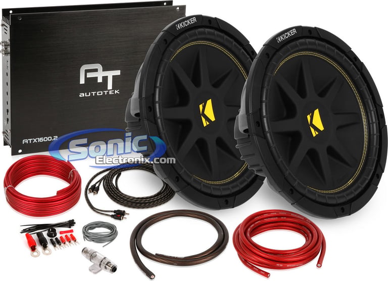 600W Kicker + Autotek Complete Bass Package  Image 1