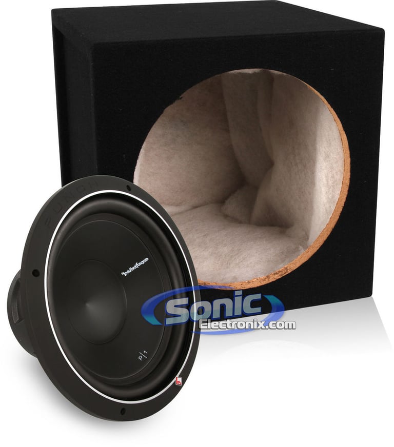12" 500W Rockford Fosgate P1S4-12 + Enclosure Package Image 1