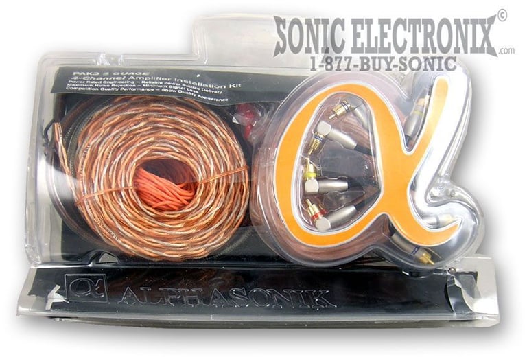 Alphasonik PAK3 4 Gauge, 4-Channel Amp Kit Image 2