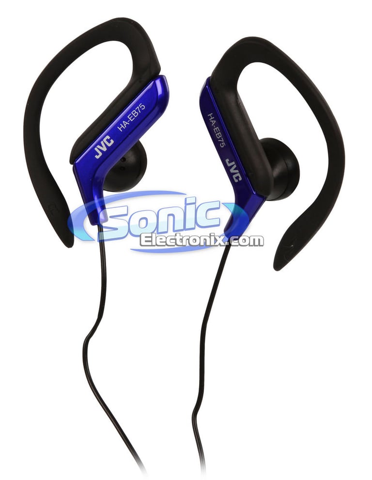 JVC HAEB75A (HA-EB75-A) Sports-Clip In-Ear Headphones - Blue Image 1