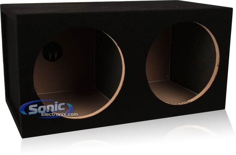 12SQB - Dual 12" Sealed MDF Car Sub Box (Open Box) Image 1