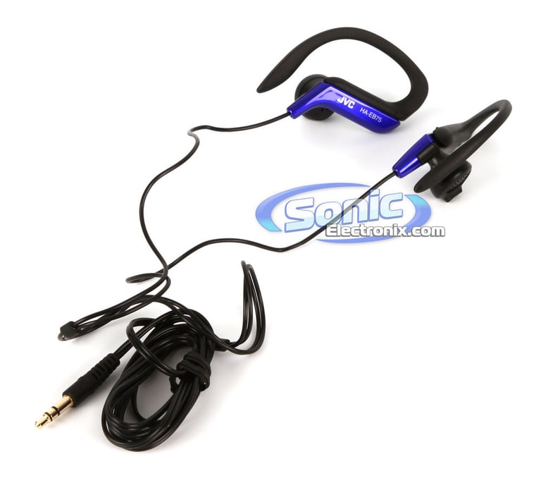 JVC HAEB75A (HA-EB75-A) Sports-Clip In-Ear Headphones - Blue Image 2