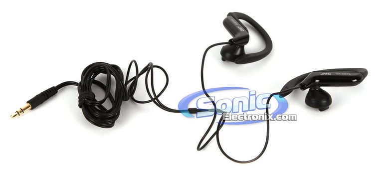 JVC HAEB75B (HA-EB75-B) Splash Proof Sports-Clip In-Ear Headphones - Black Image 2