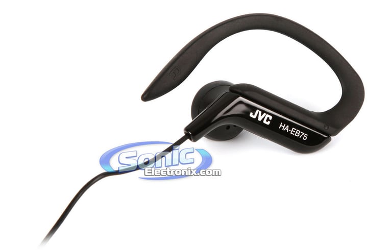 JVC HAEB75B (HA-EB75-B) Splash Proof Sports-Clip In-Ear Headphones - Black Image 5